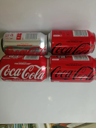 4 Lattine Coca-Cola FIFA Mondial di diversi paesi