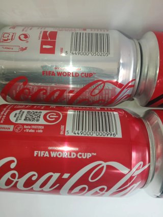 4 Lattine Coca-Cola FIFA Mondial di diversi paesi