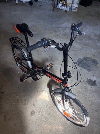 Bicicleta Paseo Plegable Negra
