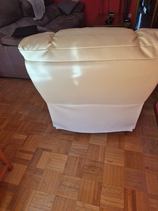 Sillón individual beige polipiel