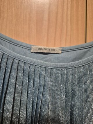 Top volantes plateado talla S