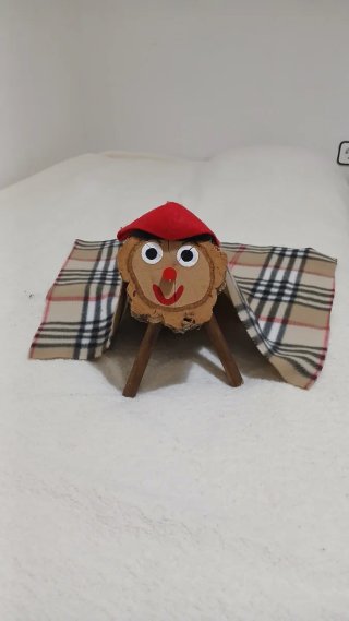 Tió de Nadal artesanal