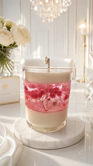 Velas Artesanales Aromáticas Cristal