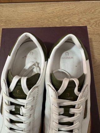 Zapatillas Aigner Blancas y Verdes Talla 41