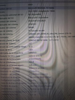 Portátil Lenovo I5 42210 17 pulgadas