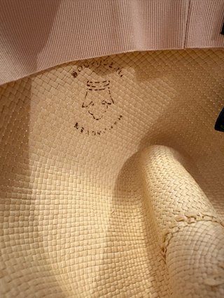 Cappello Panama originale con piccolo difetto