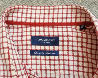 Camisa de cuadros roja Studio Classic