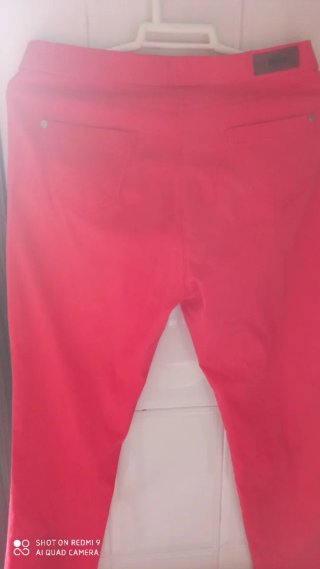 Pantalón Zanco Mujer Talla 42 Rojo