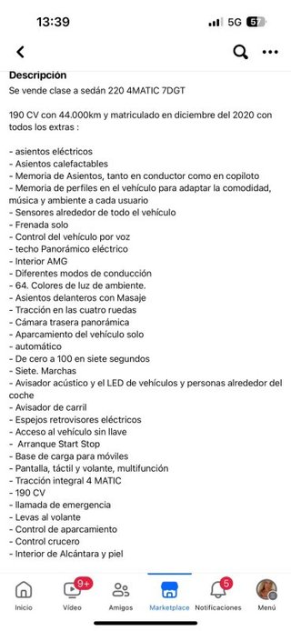 Mercedes Clase A Sedan A 220 4MATIC