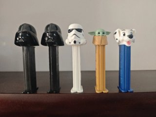 Lote 5 Figuras Pez Star Wars y Disney