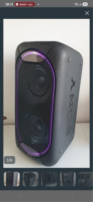 Altavoz Sony GTK-XB60 Negro