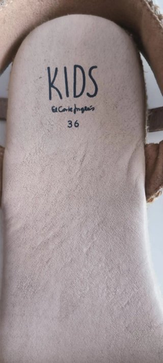 Alpargatas Ganchillo El Corte Inglés Talla 36