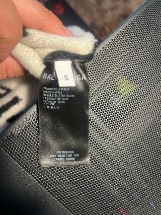 Maglione Balenciaga lana logo all-over