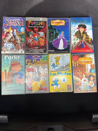 Lote 8 Películas VHS Animadas (Español)