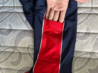Mallas ciclistas Jordan azul y rojo