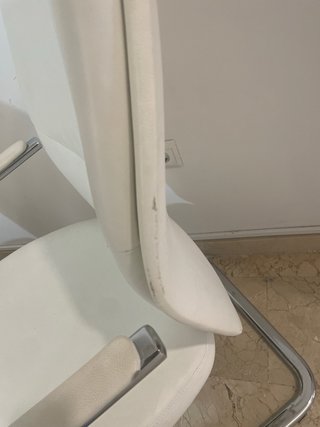 Juego de 2 Sillas de Oficina Blancas