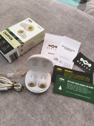 Auriculares Marley Champion Bluetooth Blancos