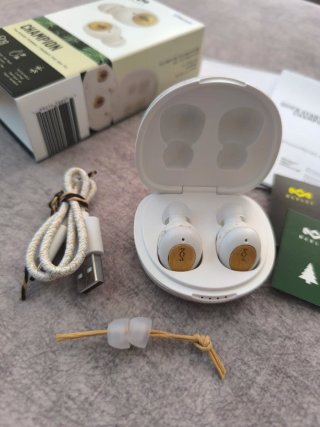 Auriculares Marley Champion Bluetooth Blancos