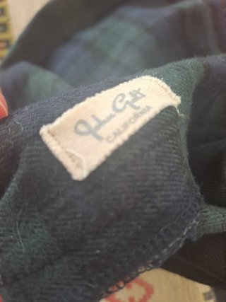 Falda de cuadros azul y verde