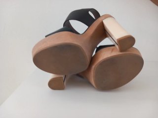 Marni Sandali Zeppa Neri/Marrone Tg 37