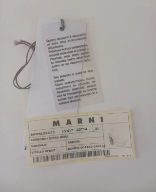 Marni Sandali Zeppa Neri/Marrone Tg 37