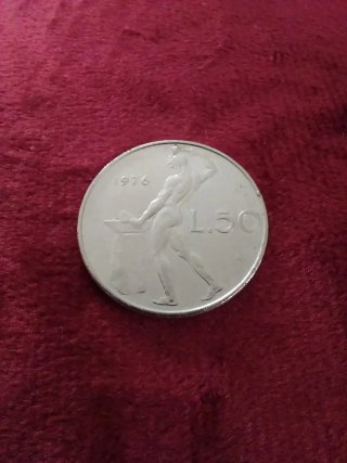 2 Monete 50 Lire Vulcano Repubblica Italiana 1975