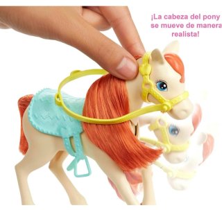 Barbie y Chelsea con caballos