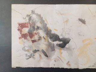 Dipinto acquerello e tecnica mista su carta