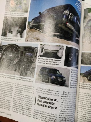 Revista AutoBild 4x4 comparativa Toyo Land Cruiser