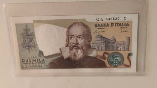 2000 Lire Italiane - Banconota Galileo Galilei