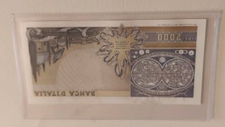 2000 Lire Italiane - Banconota Galileo Galilei