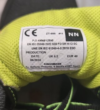 Zapatos seguridad Kingsmann 40