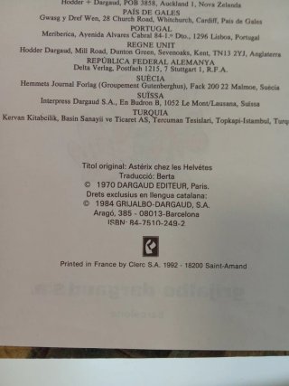 Astèrix AL PAÍS DELS HELVECIS