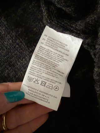 Maglione Consenso Uomo Nero/Grigio