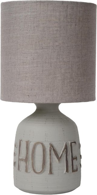 Lampada da tavolo in ceramica grigia LED