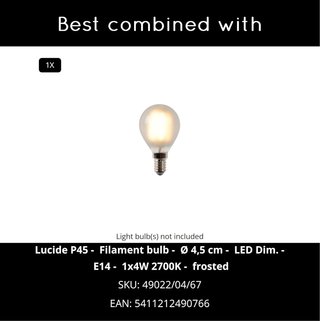 Lampada da tavolo in ceramica grigia LED
