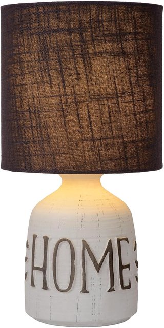 Lampada da tavolo in ceramica grigia LED
