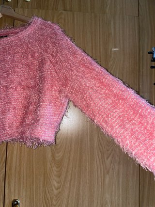 Jersey Bershka rosa cropped