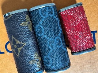 Fundas para mechero Goyard, Gucci, LV