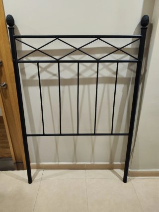 Cabecero de forja negro 90cm