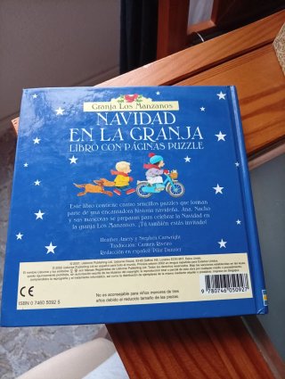 Navidad en la Granja Libro Con Paginas Puzzle