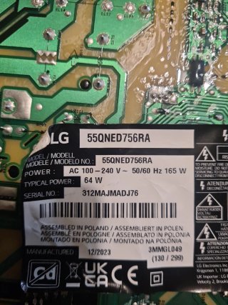 TV LG 55QNED756RA Despiece