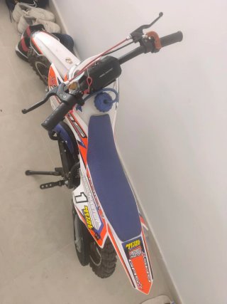 Pit Bike REBEL MASTER Motocross Naranja/Blanco