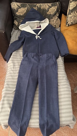 Traje comunión azul 9-10 años