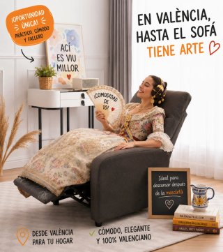 𝗡𝗨𝗘𝗩𝗢 Sillón reclinable manual negro