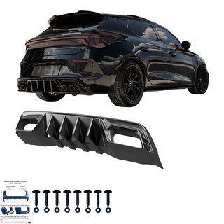 Difusor Trasero Cupra Leon 2020+ Negro Brillo