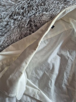Hugo Boss Short Sleeve Shirt - White/Blue Size L