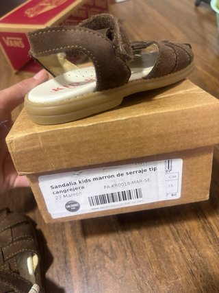Sandalias piel niño KID ROS Talla 23