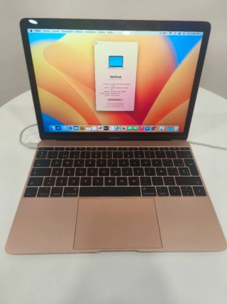 MacBook rosa/oro 12” ligero y elegante