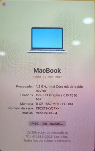 MacBook rosa/oro 12” ligero y elegante